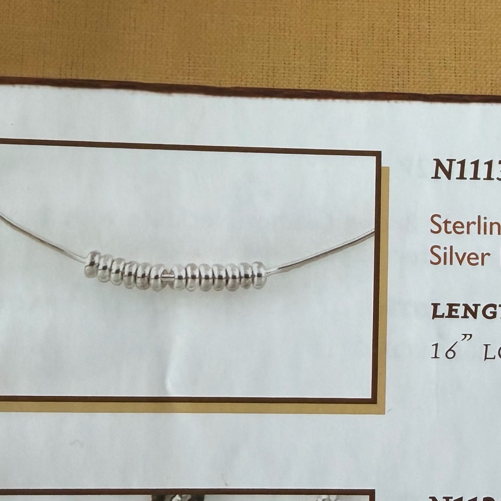 Silpada Sterling Silver Bead Necklace - Picture 3 of 3